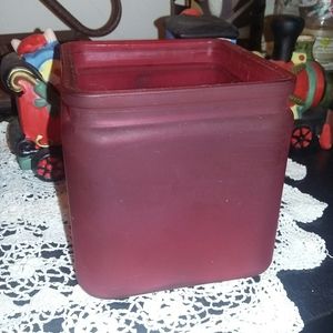 Christmas red candle holder or dish